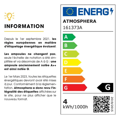 Atmosphera LED žárovka E27 hruška dekorativní čirá teplá pro závěsné svítidlo