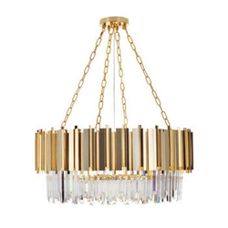 Závěsné svítidlo REA zlaté 80 cm moderní, nastavitelné do obýváku a nad stůl