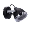 Nástěnné svítidlo Bláznivá lampa černá 1x15W GU10 čiré stínítko