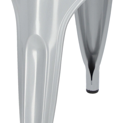 Kovová židle Paris Arms šedá do jídelny a kuchyně s područkami ve stylu Tolix