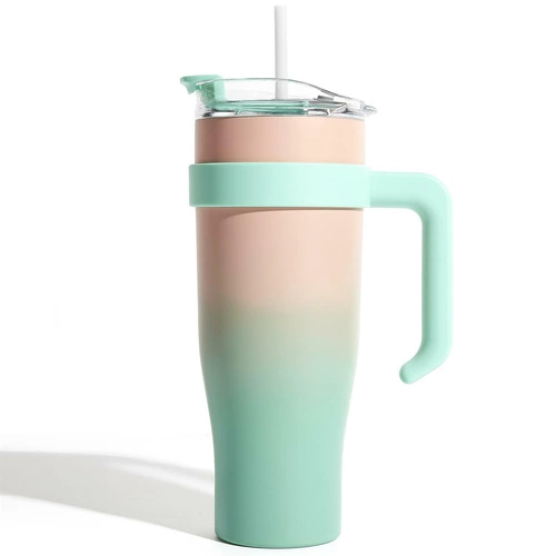 Termohrnek Miami Tie-Dye oranžová/zelená