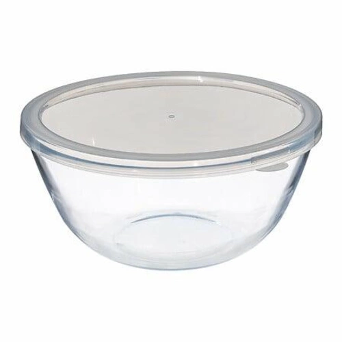 Mísa s víkem 27 cm skleněná