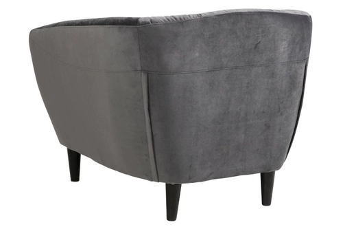 Relaxační křeslo do obýváku Ria Actona šedý samet glamour prošívaný extra pohodlný