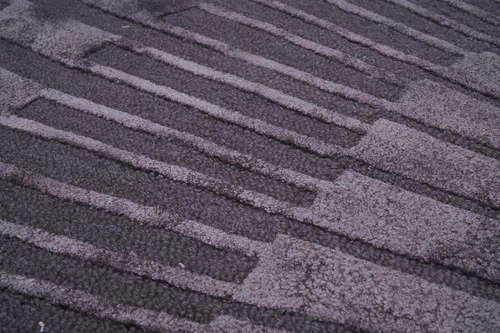 Kulatý moderní koberec Radius Grey 250 cm do obýváku a ložnice vlněný ručně tkaný Carpet Decor