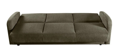 Rozkládací pohovka s úložným prostorem Corsica zelená, 3místná, na spaní do obýváku