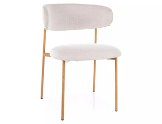 Židle Pasco Slim béžová čalouněná skandinávská do jídelny