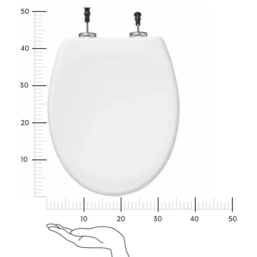 Softclose bílá pomalu padající WC sedátko moderní