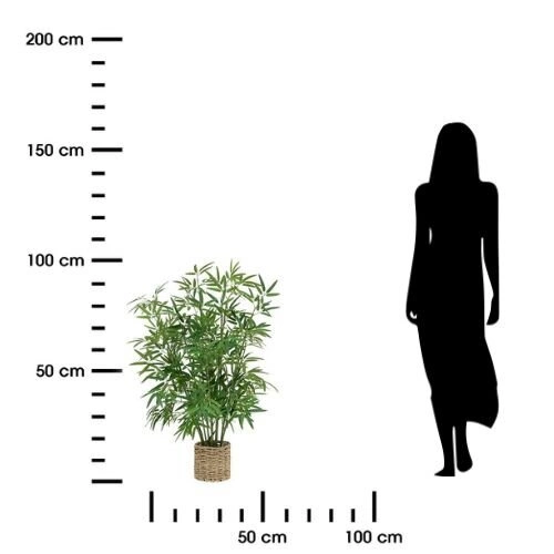 Umělý bambus 100 cm Atmosphera v květináči moderní do obýváku a kanceláře jako živý