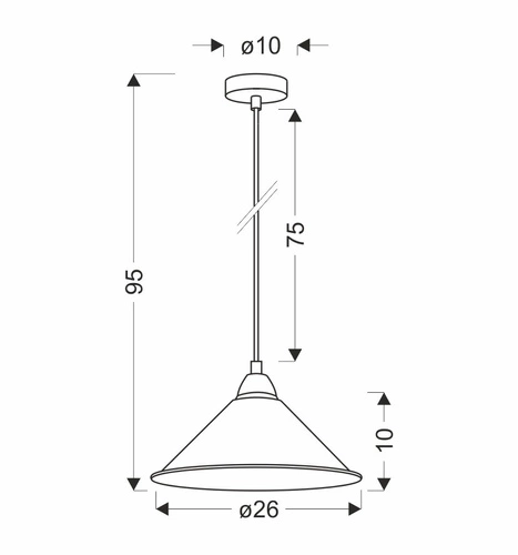 Avola chrom 26 závěsná lampa 1x60W E27 bílý difuzor