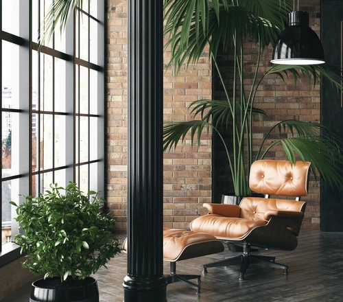 VIP Lounge křeslo kožené černé otočné do obýváku moderní D2.DESIGN