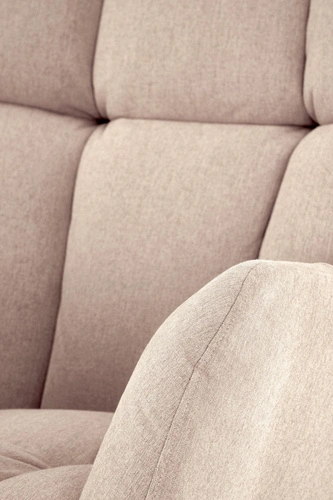 Houpací křeslo Caipola béžové skandinávské do obýváku čalouněné s opěrkami