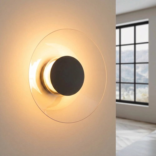 Nástěnné svítidlo ASTRO černé LED moderní do obývacího pokoje 28 cm