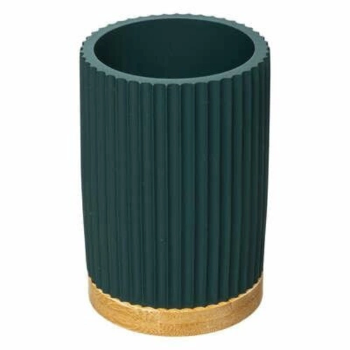 Modern bambusový zelený kelímek na zubní kartáčky do koupelny 5five