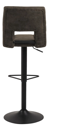 Barová židle s opěrkou Sylvia Actona moderní čalouněná otočná výškově nastavitelná do kuchyně antracitová