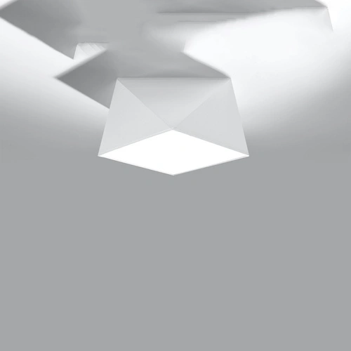 Stropní svítidlo HEXA 25 bílá moderní PVC do kuchyně, obýváku nebo ložnice Sollux