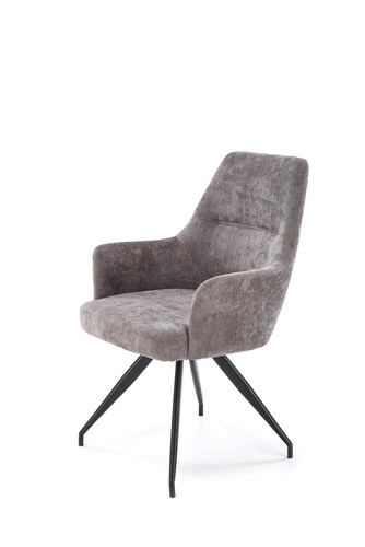 Otočná čalouněná židle Naty Intesi šedá s područkami moderní do kanceláře