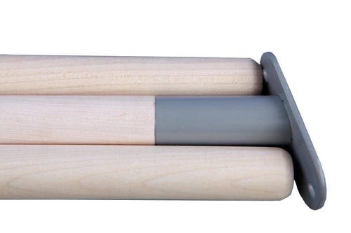 Kulatý konferenční stolek STICKS NORDIFRA šedý kovový skandinávský do obýváku 50,5 cm