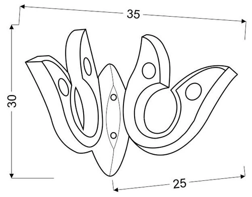 Nástěnné LED svítidlo Venezia 2 chrom moderní glamour do obýváku a ložnice CANDELLUX 10W
