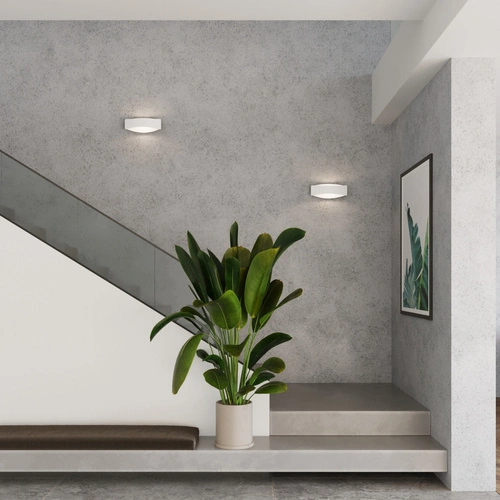 Nástěnné svítidlo TONI bílé kovové moderní do obývacího pokoje a ložnice svítí nahoru i dolů