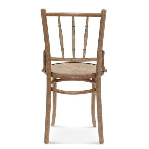 Dřevěná jídelní židle Fameg A-8145 v retro rustikálním stylu s možností personalizace