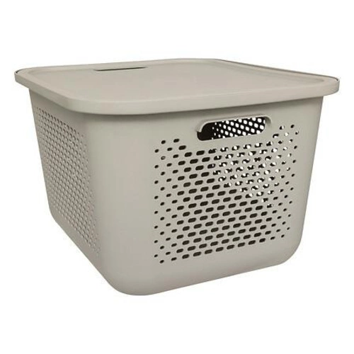 Koš s víkem Aera 19,6 l béžový
