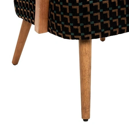 Křeslo kubečkové Chiara do obýváku černý vintage chenille Atmosphera