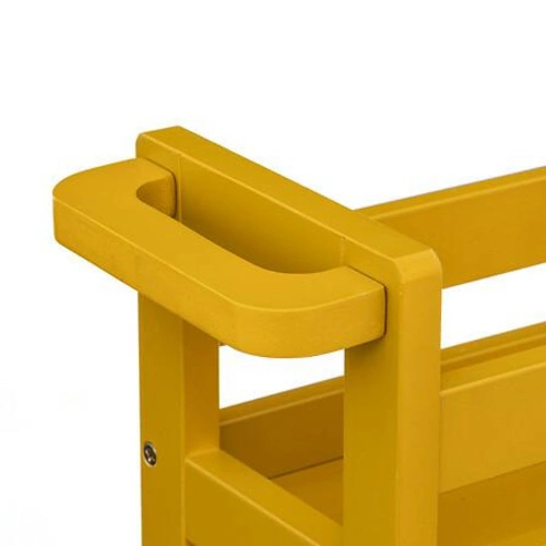 Vozeček na kolečkách Colors 3-úrovňový hořčicový