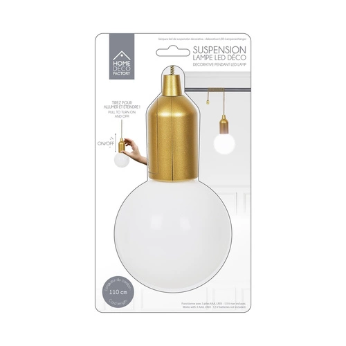 Zlatá závěsná žárovka L