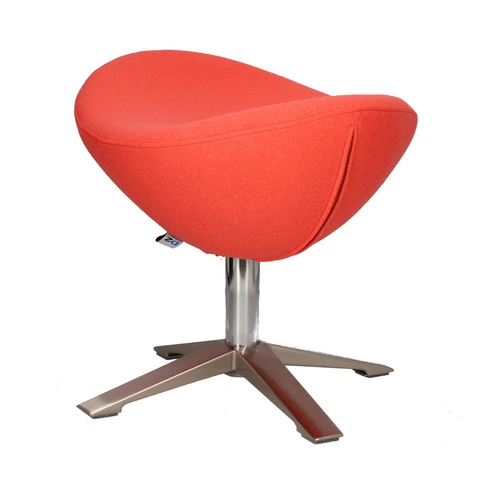 Otočný taburet Jajo Soft D2.DESIGN čalouněný korálový do obýváku inspirovaný Egg