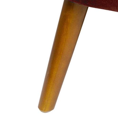 Čalouněná lavice s opěrkou Naova sametová terakota do obýváku a ložnice Atmosphera