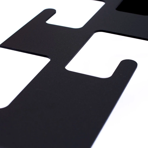 Kovový nástěnný věšák Zip černý moderní do předsíně a šatny Intesi