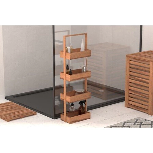 5five Simply Smart dřevěná knihovna z akácie ve skandinávském stylu 88 cm