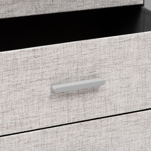 Šedá komoda Granite se 4 zásuvkami na nožkách, moderní do obývacího pokoje a ložnice, 64 cm 5five