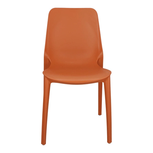Zahradní stohovatelná židle z plastu Ginevra SCAB Design oranžová moderní na zahradu