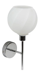 Nástěnné svítidlo Raul moderní bílé skleněné s nastavitelným ramenem do ložnice a obýváku CANDELLUX