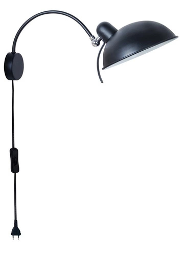Nástěnná lampa Nora 1x40W E14 černá