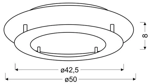 Stropní svítidlo Merle stropní svítidlo 50 24W LED 3000K bílá