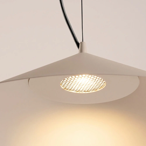 Závěsné LED svítidlo FINT taupe do obývacího pokoje moderní nastavitelné
