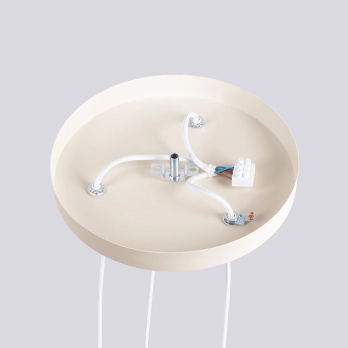 Závěsné svítidlo HALO 3P béžové moderní skleněné koule do obýváku a kuchyně SOLLUX