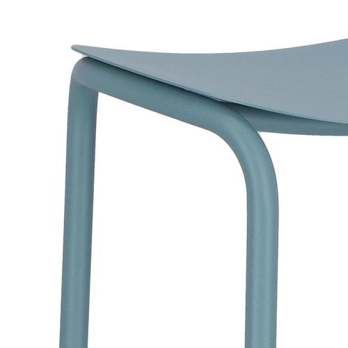 Kovová barová židle Trick 75 cm modrá moderní do kuchyně a na ostrůvek SCAB Design