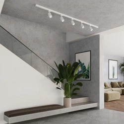 Stropní svítidlo, 5 bodů, 3fázový kolejnicový systém, RING bílý