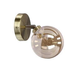 Nástěnné svítidlo Rodia moderní jantarové sklo patina do obýváku a ložnice CANDELLUX