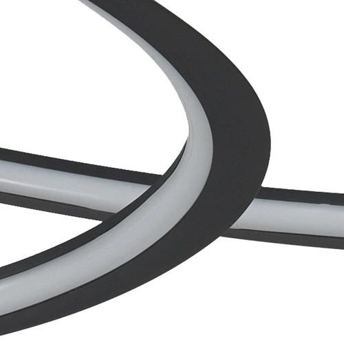 Stropní LED svítidlo Spirello černé 80 cm moderní do obýváku a jídelny Step into Design