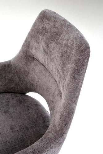 Otočná čalouněná židle Naty Intesi šedá s područkami moderní do kanceláře