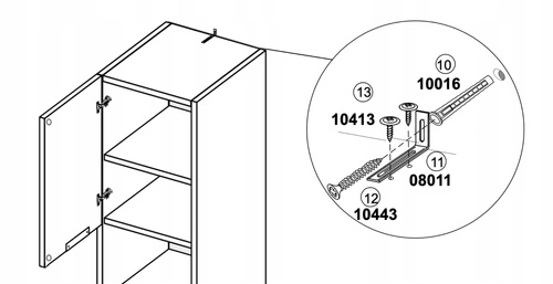 Skříňka na podstavci Tissa dub craft / bílý lesk