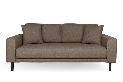 Pohovka Lido 2,5 hnědá/černá nohy