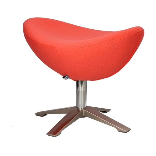 Otočný taburet Jajo Soft D2.DESIGN čalouněný korálový do obýváku inspirovaný Egg