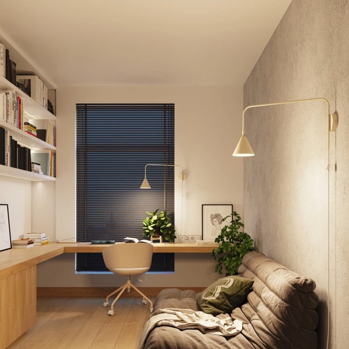 Nástěnné svítidlo NOX béžové moderní kovové do ložnice a obýváku SOLLUX LIGHTING 61 cm