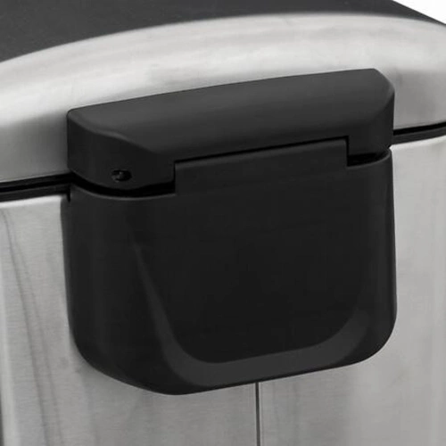 Ariane Slim 30l moderní kovový odpadkový koš s pedálem do kuchyně stříbrný 5five