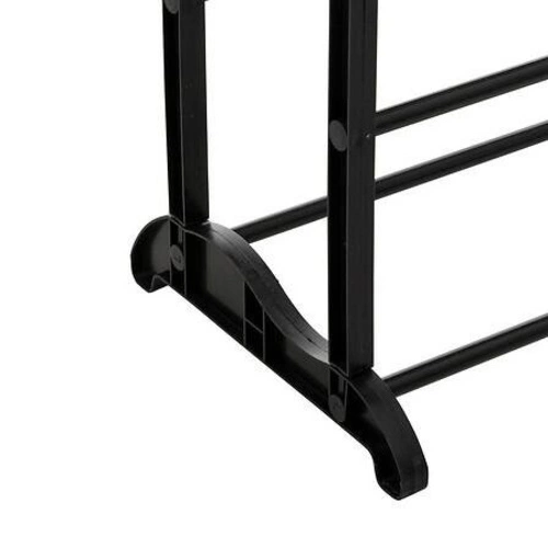 Vysoký černý loftový botník 5five simply smart s 9 policemi do předsíně